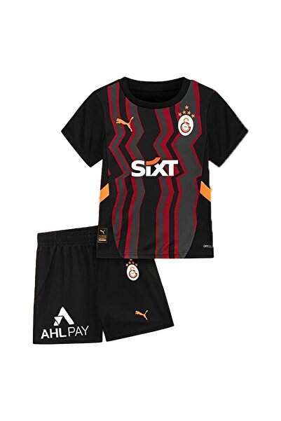 Galatasaray قميص أصلي للأطفال باللون الأسود مقاس 24/25