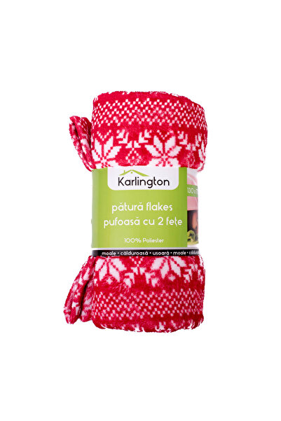 KARLINGTON , FLAKES BLANKET, 2-SIDED, 130 X 170 CM