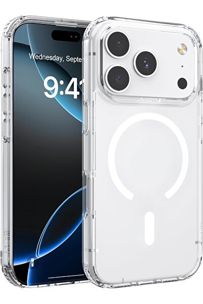 Raptic غطاء حماية شفاف لهاتف iPhone 17 Pro Max، متوافق مع MagSafe [تم اختباره...