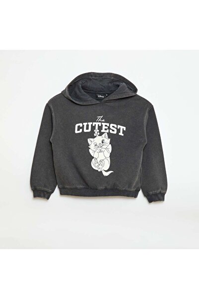 KIABI Stitch Print Hoodie BLACK