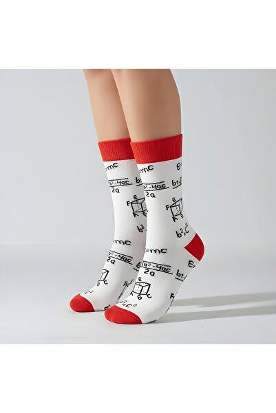 CS Chic&Shine Accessories Mathematical Formulas Patterned Socks