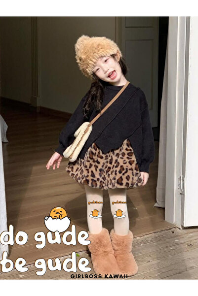Girlboss Kawaii Gudetama White Pantyhose Matte Opaque