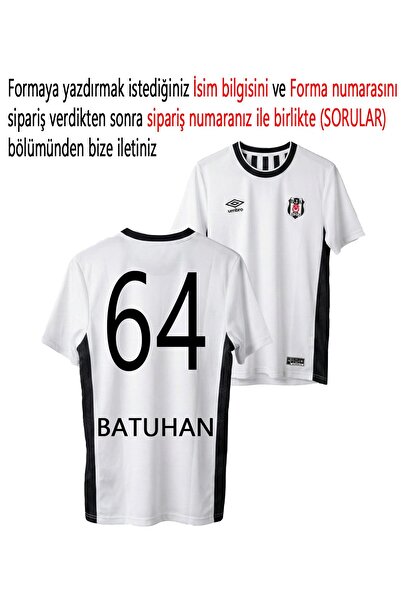 Beşiktaş Orijinal 25/26 Beyaz Forma Kişiye Özel İsim ve Numara Baskılı