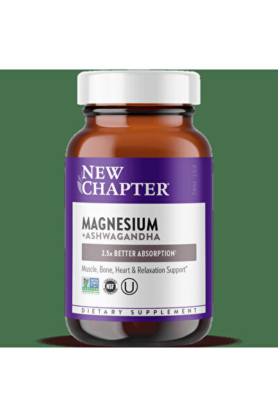 New Chapter Magnesium + Ashwagandha Tab 60S