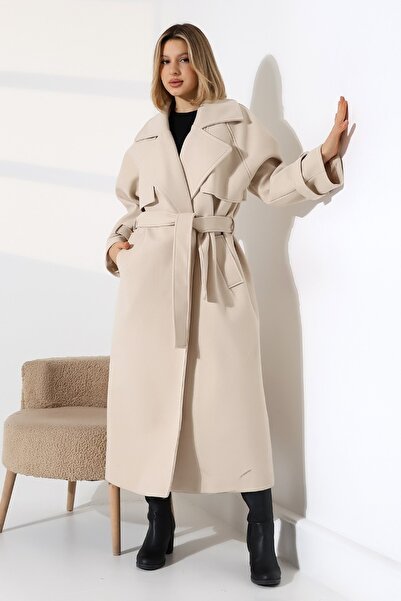 CİXAPLE Long Cashmere Lined Coat