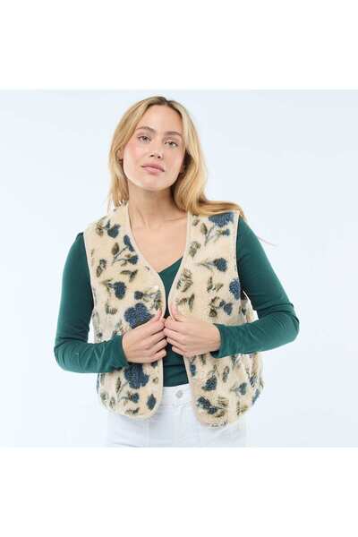 KIABI Sleeveless Sherpa Vest BEIGE