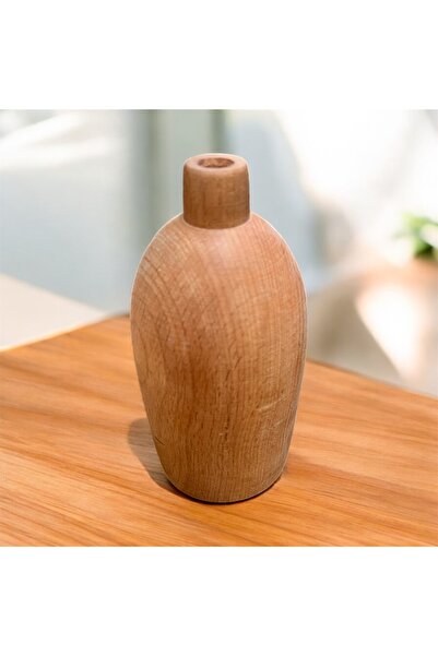 pinaart Decorative Wooden Vase Cobalt I Size 16 cm