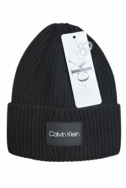 Calvin Klein Unisex beanie with rubberized logo