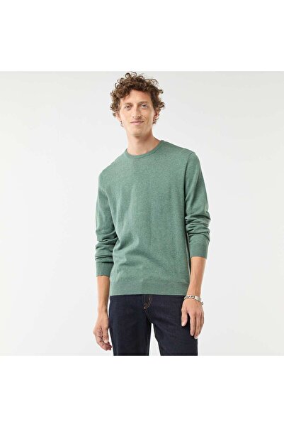 KIABI سترة خضراء برقبة دائرية