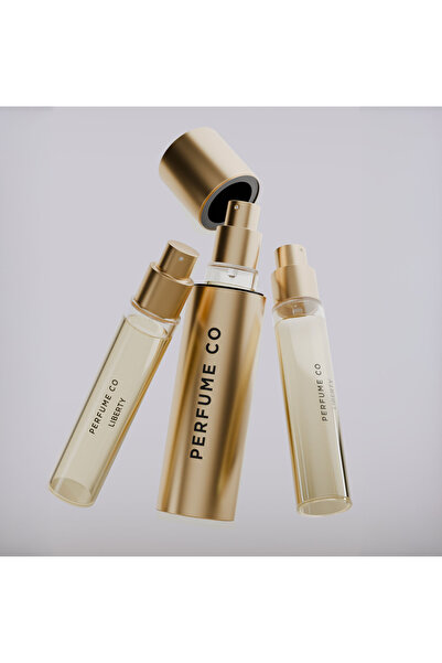 Perfume Co مجموعة بخاخات السفر من ليبرتي بارفان - 3 × 15 مل + علبة ذهبية (للن...