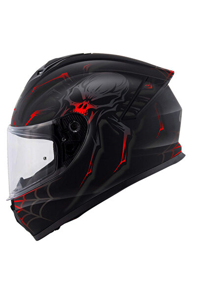 Givi 50.X ARACHNO MAT SİYAH-KIRMIZI KASK
