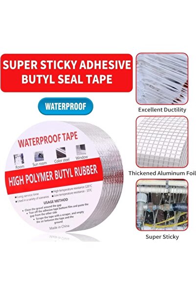 Generic Waterproof adhesive tape, butyl aluminum foil tape for roof leaks and...