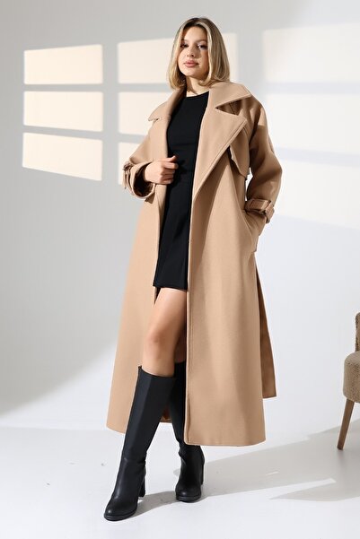 CİXAPLE Long Cashmere Lined Coat