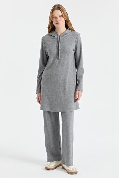 Esswaap Rahat Kesim Pantolonlu Takım Antrasit