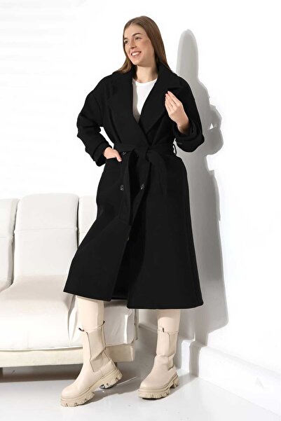 CİXAPLE Cashmere Midi Length Coat