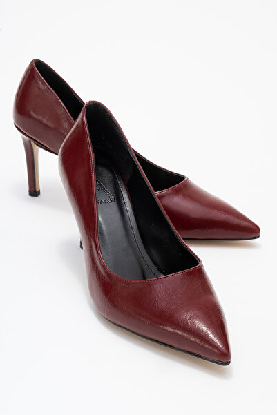 Ataköy Ayakkabı KADIN STILETTO BORDO KIRISIK