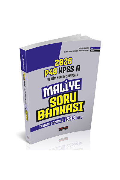 Savaş Yayınevi P48 KPSS A Grubu Maliye Tamamı Çözümlü Soru Bankası Savaş Yayı...