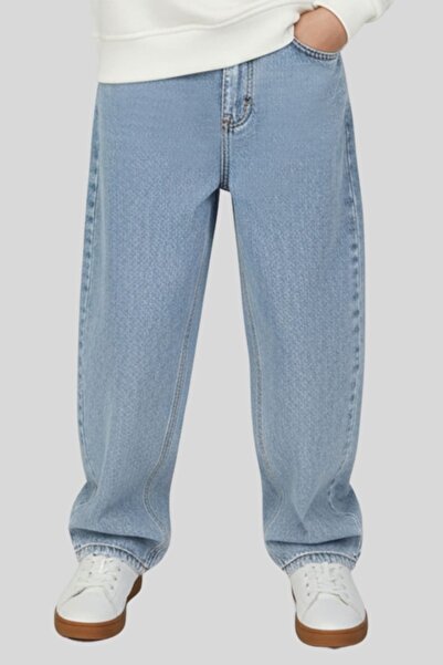 ww waka waka kids store Pantaloni negri din denim pentru băieți - largi croia...