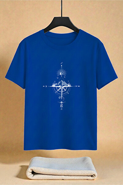 uyguntarz Unisex Compass Printed Design Tshirt