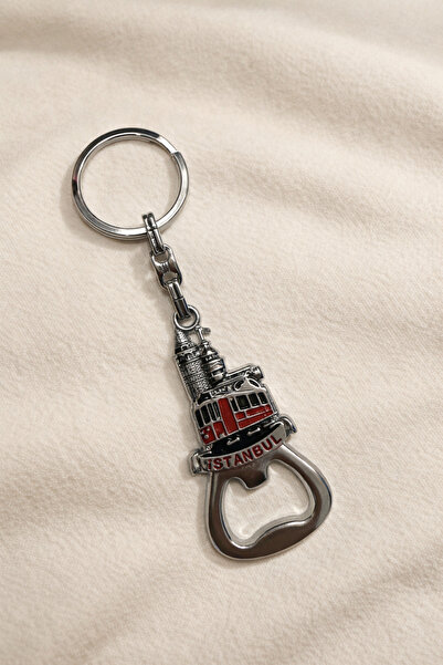 Elen سلسلة مفاتيح برج جالاتا في اسطنبول وترام نوستالجي - مع فتاحة زجاجات