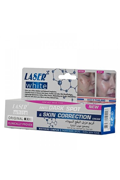 LASER WHITE كريم مزيل البقع الداكنة ومصحح عيوب البشرة من ليزر وايت 30 جرام