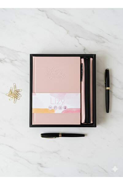 Adalinhome Lizy Блокнот і пенал у подарунковому наборі (лінійка, 168 аркушів)