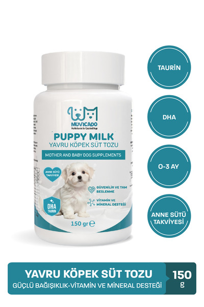 muvicado Yavru Köpek Süt Tozu Puppy Milk Hamile Anne ve Yavru Köpekler İçin Mama