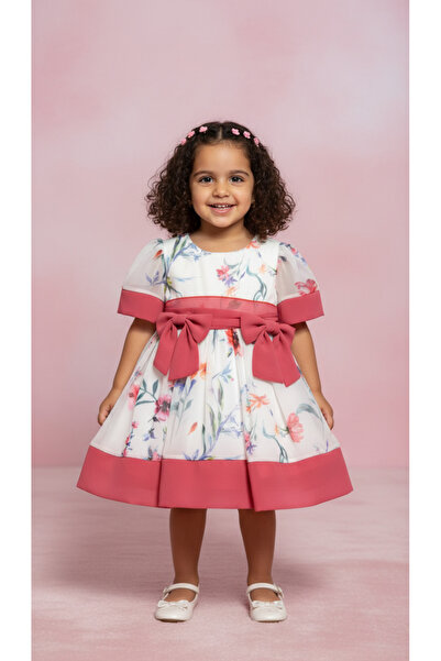 Jolanda Chiffon Bow Baby Special Occasion Dress