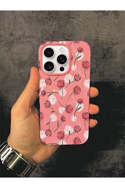 ALYACEPSTORE CASE حافظة آيفون 16 برو المتوافقة بنمط الورود والرسم التخطيطي با...