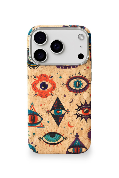 Velvoria حافظة آيفون 17 برو ماكس ذات ملمس طبيعي من الفطر بتصميم العين السحرية