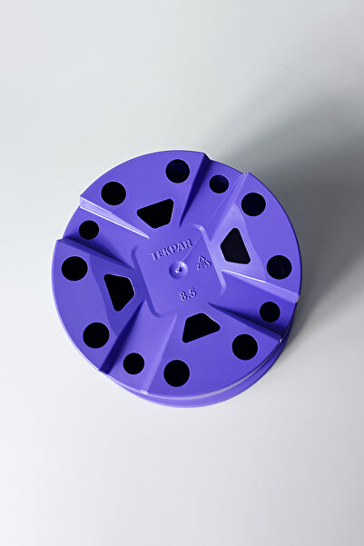 Tekpar Kaktüs ve Sukulent Saksısı Bol Drenaj Delikli Lila 8.5 cm Çap 20 Adet