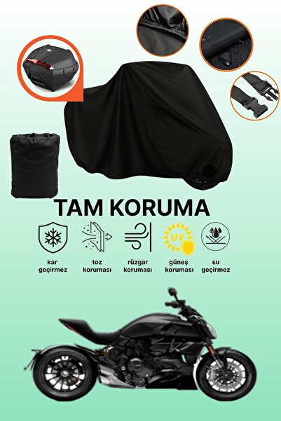 dokaca قماش دراجة نارية متوافق مع دوكاتي ديافيل متوافق مع الحقيبة الخلفية الس...