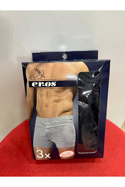 Eros سروال بوكسر رجالي قطني ممشط مكون من 3 قطع