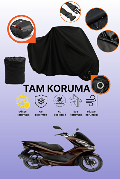 dokaca Black Rear Bag and Lock Compatible Bumoto/Jinling Nova 125Cc Compatibl...