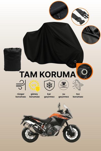 dokaca قماش دراجة نارية متوافق مع KTM 1050 Adventure متوافق مع قفل أسود