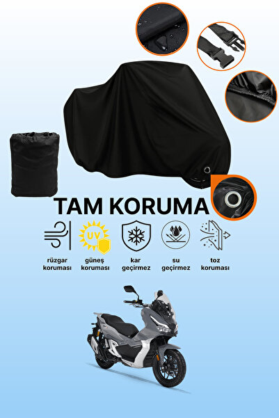 dokaca Black Compatible with Lock Rks Freccia 125 Compatible Motorcycle Tarpa...