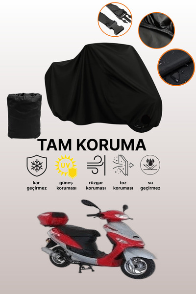 dokaca Black Tail Bag and Lock Incompatible Mondial 50 Hc Compatible Motorcyc...