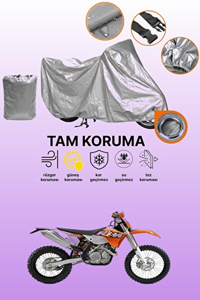 dokaca غطاء محرك متوافق مع KTM 400 SXC متوافق مع غطاء المحرك باللون الرمادي