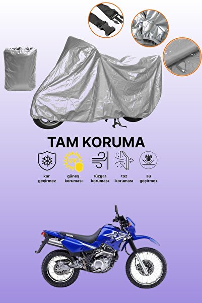 dokaca حقيبة خلفية رمادية اللون وقفل غير متوافقة مع ياماها XT 600 E متوافقة م...