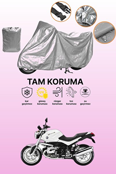 dokaca حقيبة خلفية رمادية اللون وقفل غير متوافقة مع BMW R 1200 R، قماش متوافق...