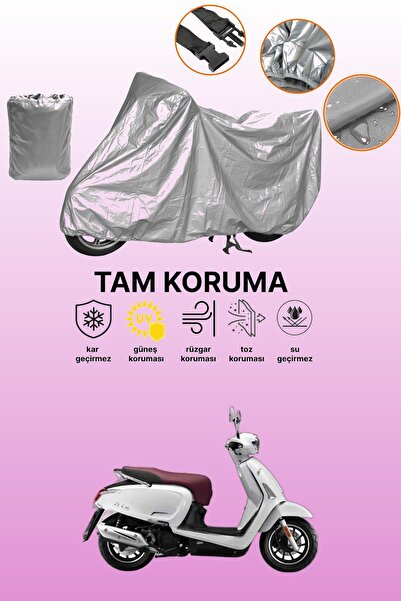 dokaca Gray Rear Bag and Lock Mismatch Kymco Like 50 Compatible Motorcycle Ta...