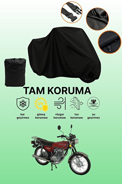 dokaca حقيبة خلفية سوداء وقماش دراجة نارية متوافق مع قفل مونديال 125 AGK