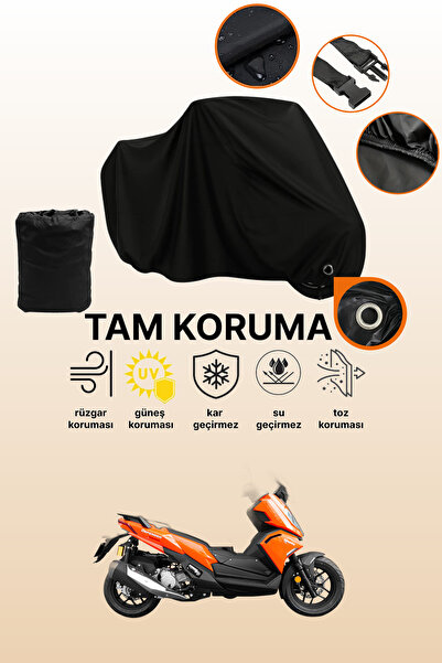 dokaca مظلة دراجة نارية متوافقة مع يوكي ديفندر ماكسي ADV متوافقة مع القفل الأسود