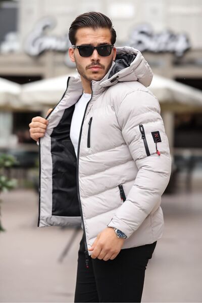 Mero Life Men's Hooded Water and Windproof Winter Puffer Jacket