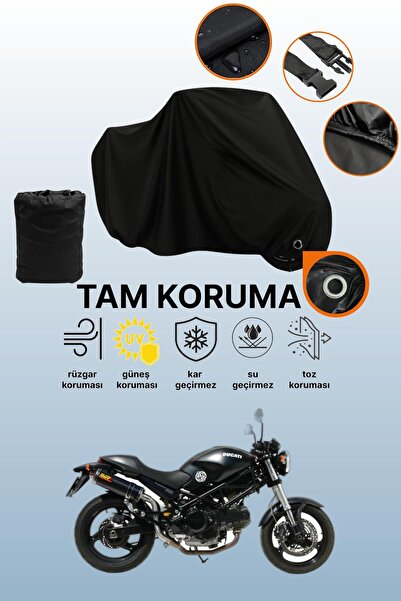 dokaca قماش دراجة نارية متوافق مع دوكاتي مونستر 695 متوافق مع القفل الأسود