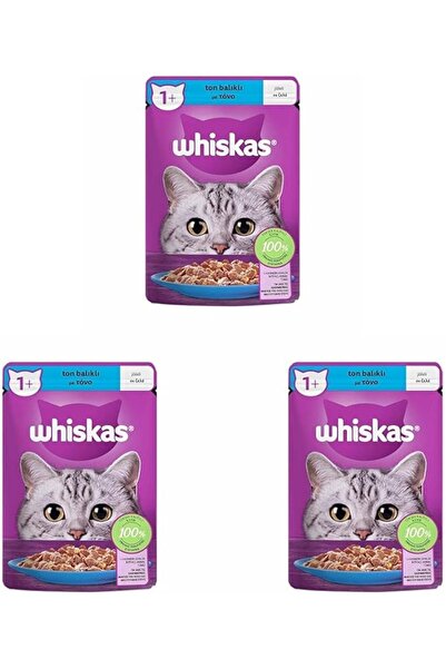 Whiskas Ton Balıklı Poşet Yaş Mama 85 G Tekli Paket 3lü paket