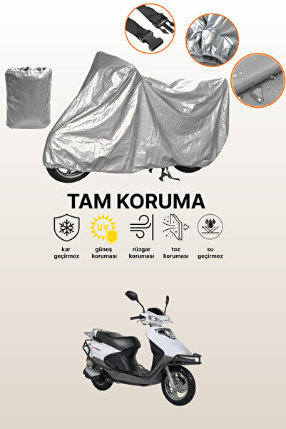 dokaca حقيبة خلفية رمادية اللون وقفل غير متوافق مع قماش الدراجة النارية المتو...