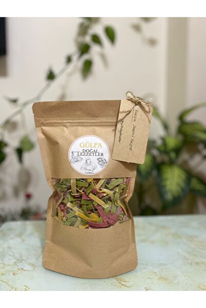 Gülfa Doğal Lezzetler Sebzeli Karışık Erişte Pasta Doğal Ev Yapımı Organik Er...