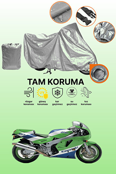 dokaca غطاء محرك متوافق مع كاواساكي ZXR 750 متوافق مع غطاء المحرك باللون الرمادي