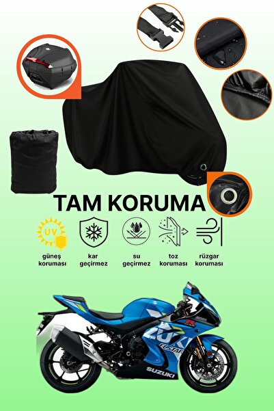 dokaca حقيبة خلفية سوداء وقماش متوافق مع دراجة نارية سوزوكي GSX-R 1000